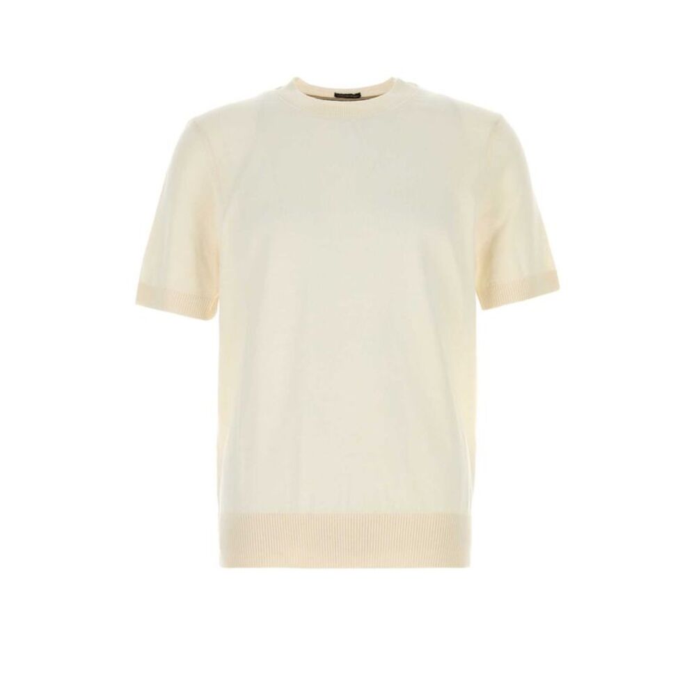 Boss Men Cream Cotton Sweater